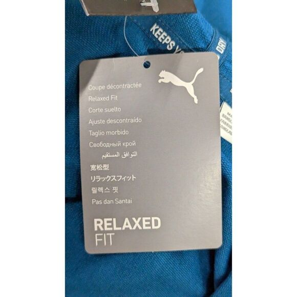 Puma Womens Size 2X Digi Blue Relaxed Fit Long Sleeve Modern Sports Hoodie - Picture 10 of 13